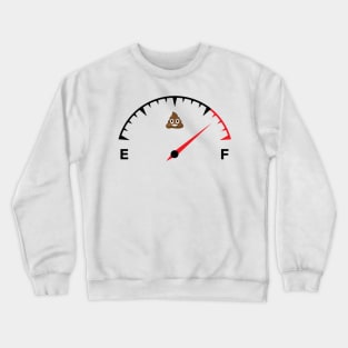 poop meter Crewneck Sweatshirt